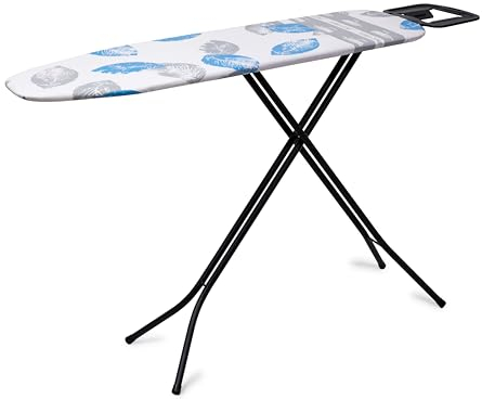 Byinone Prozone Adjustable Ironing Board with Turbozone, Foldable & Space-Saving, 100% Cotton Cover, Ergonomic Design, Height Adjustable for All Users