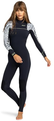 Roxy - 4/3 Swell Series FZ GBS Traje de Neopreno Completo, Mujer, Egret Mo Rockin Vibes, 8
