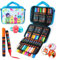 YPLUS Acrylfarbstifte für Kinder, permanente Stoffmarker, wasserdicht, Acrylmarker Malerei für Steinkleidung, Holz und mehr - 40 Farben mit Tasche - Blau