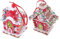 Warmhm 2St Weihnachtslebkuchenhaus lebkuchenhaus dekor Weihnachtsschneehaus weihnachtsdeko Christmas House weinacht Dekorationen für Lebkuchenhäuser Christbaumschmuck zum Aufhängen Harz