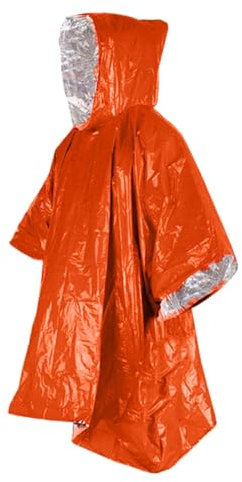 Rain Poncho - Lightweight Thermal Blanket Rain Ponchos with Hood | Waterproof Camping Gear Outdoor Blanket for Hiking, Traveling & Fishing | emerrgency Camping Blankets