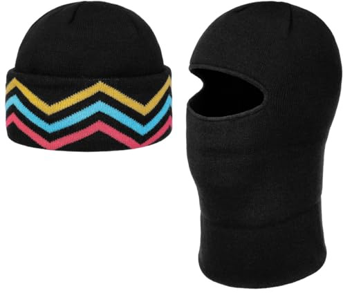 Stetson Freestyle Strickmütze - 2 in 1 Balaclava-Mütze - Wendbare Beanie - Sturmhaube - Unisex - Winter