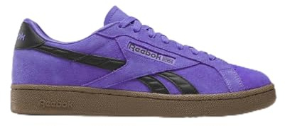 Reebok Unisex-Adult Club C Grounds UK Sneaker, Royal Purple/Digitallime/Gum, 10 Women/8.5 Men