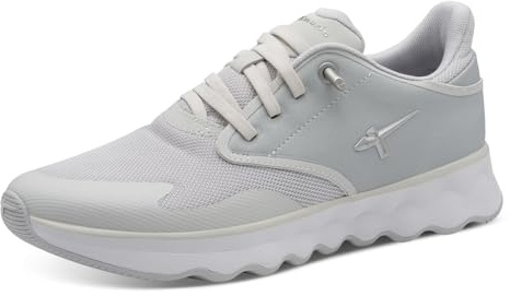 Tamaris Damen Low-Top Sneaker, Frauen Halbschuhe,Halbschuhe,straßenschuhe,Strassenschuhe,Sportschuhe,Freizeitschuhe,Light Grey,41 EU