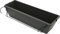 Rammento 60cm Large Plastic Hanging Double Fence Planter, Grey | 26L Self-Watering Plant Pot Indoor/Outdoor Garden Flower Trough | Balcony Herb Planter for Railing with Hooks & Detachable Saucer
