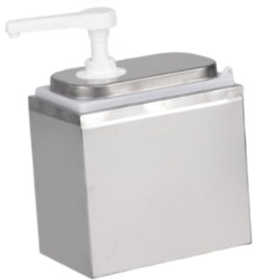 Baoblaze Sauce Dispenser Pump Coffee Syrup Dispenser 2000 ml Honey Jar Container Sauces with Pump Pump Container Syrup Bottle for Home, 2L Silver