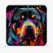 Tapis Souris Portable Rottweiler coloré (30 x 30) cm, 30 cm, Tapis Souris Jeu en Tissu, Bordure Cousue, antidérapant pour Une réponse Rapide pour PC, Ordinateur Portable, Bureau, Jeux