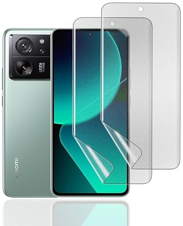 KoasVonson Película Hidrogel Mate para Xiaomi 13T, 2 Piezas | Antirreflejos, menos huellas, tacto fluido, autorreparable, huella dactilar, reconocimiento facial, TPU, compatible con funda