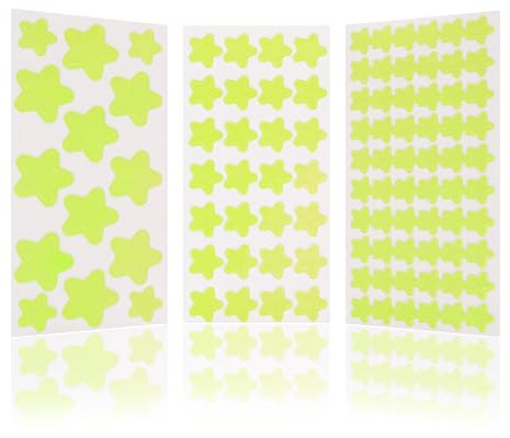 Nordstern Leuchtsterne 100er Pack - Leucht Sternenhimmel Deko für Kinderzimmer & Babyzimmer - Leuchtende Selbstklebende Wandsticker Sterne für Kinder