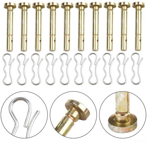 Lot de 10 goupilles de cisaillement 73804155 de rechange pour souffleuse à neige Craftsman offrant une performance lors des tâches de déneigement