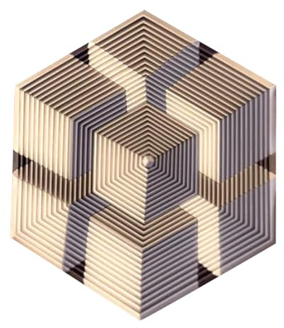 3D Illusion Fidget Hexagon | Leise Sensorik Coole Gadgets | Drehendes Sechseck Fidget Toys Für Erwachsene | Für Konzentration Reise Lernen Büro Schule Kinder Erwachsene