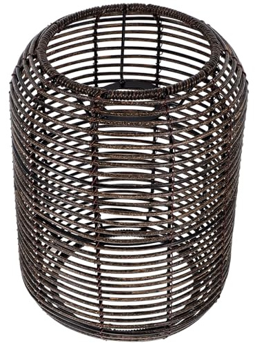 GALPADA Lampenschirm Pendellampe Rattan 42cm Dekorativ für Küche und Wohnzimmer Deckenleuchte Zen Inspiriert