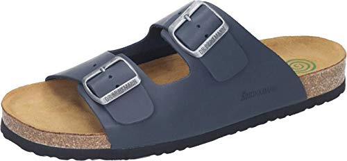 Dr. Brinkmann Unisex Herren Pantoletten Sandale, Blau, 49 EU