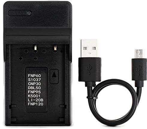 NP-95 USB Charger for Fujifilm FinePix F30, FinePix F31fd, FinePix Real 3D W1, FinePix X100, X100LE, X100S, X100T, X30, X-S1 Camera and More