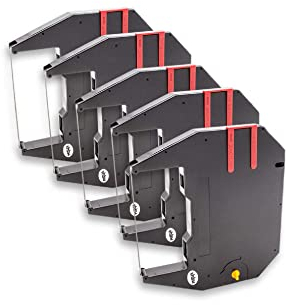 vhbw 5x Farbband Schriftband kompatibel mit Buero-Data Alpha-TOP Nadeldrucker, Bondrucker - Schwarz