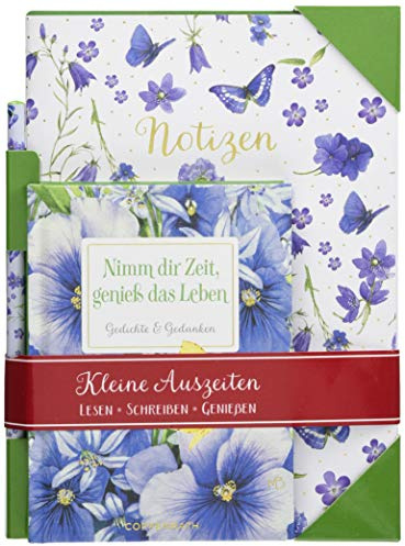 Nimm dir Zeit, genieß das Leben: Gedichte und Gedanken Buch mit Notizheft und Bleistift