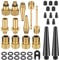 35PCS Bike Pump Adapter - Schrader Valve, Presta Valve, Dunlop/Woods Tyre Valve Adaptor, Bicycle Tire Pump Adapter(AV DV SV) with Ball Pump/Air Pump/Compressor Adapter Tire Valve Caps