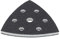 DFS Softauflage für Deltaschleifer Schleifplatte 93x93x93 mm 6-Loch aus Schaum (weich), Interface-Pad soft für Schleifpapier Dreieckschleifer