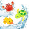 SeWooo SeWooo 3 Stück Baby Badespielzeug Wasserspielzeug Kinder Bandeau Badewanne Schwimmbad Poolspielzeug Uhrwerk Schildkröte Schwimmbadspielzeug für Kleinkinder Jungen Mädchen