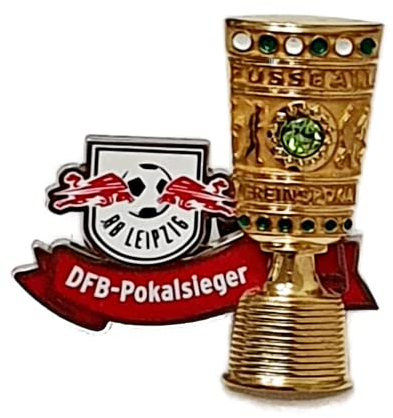 RB Leipzig Anstecker - Pokalsieger - Pin RBL Button - Plus Lesezeichen Wir lieben Fußball