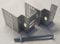 POSTFIX 3.5 Universal Slotted Concrete Fence Post Bracket. (Single Bracket comprising 2 Halves and 1 Fixing Bolt) (4)