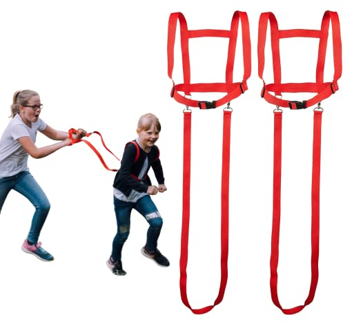 Pferdeleine zum Spielen für Kinder - Sicheres Pferdegeschirr - Reißfest & Langlebig - Für 3 bis 12 Jahre - Pferde Spiele - Leichtes Geschirr