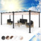 Blumfeldt Pergola Aluminium 3x6m, Pergola Terrasse, Tonnelle de Jardin avec Toit Rétractable, Kit Pergolas en Métal, Cadre en Aluminium, Protection UV, Pergola Alu avec Toit en Polyester Imperméable
