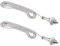 eMagTech 2pcs Ceiling Light Fan Switch Pull Cord Weight Handle Chain Extension Beaded Stainless Steel Ceramic Silver 1m
