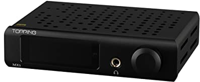 TOPPING MX5 Amplifier ES9018Q2C DAC Bluetooth APTX NFCA Headphone Amplifier Merus Class D HiFi Power Amplifier (Black)