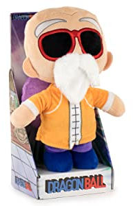 Dragon Ball Charakter Kuscheltier 28cm - Goku, Muten Roshi, Krillin, Puar - Super Soft Qualität (28cm mit Display, Muten Roshi)