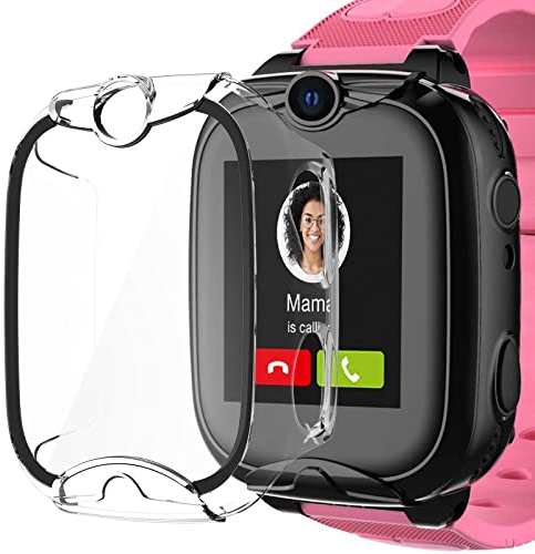 BESINPO 1 Stück Hülle für XPLORA XGO2 mit Displayschutz aus Gehärtetem Glas, 360 Grad Rundumschutz Stoßfest Schutzhülle HD Ultradünne Gehäuse Kratzfest Case für XPLORA XGO2, Transparent