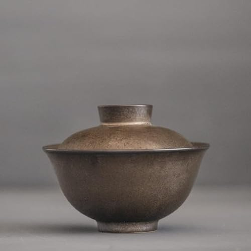 VIXDA Ceramica Gaiwan Bronzo Zuppiera da tè Set da tè Cinesi Bicchieri da 150 ml