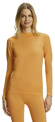 FALKE Damen Funktionsshirt Maximum Warm Trend, Funktionsmaterial, 1 Stück, Orange (Orangette 8155), L