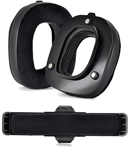 Ersatz-Ohrpolster und Kopfbügel, passend für Logitech Astro A50 Gen 4 Generation Kopfhörer, Ohrmuschel mit Magnet (Netzmaterial)