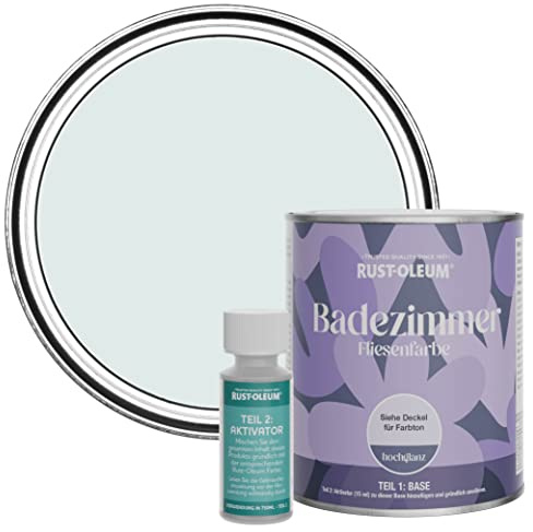 Rust-Oleum Blue Water-Resistant Bathroom Tile Paint in Gloss Finish - Marcella 750ml