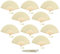 FANSOF.FANS Pack of 10 Paper Handheld Folding Fan with a Tassel and Grade A Bamboo Ribs for Women Girls Summer Party Favour Birthday Wedding Gift (Ivory)