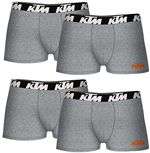KTM Herren M-Set mit 4 Hellgrau Boxershorts, bunt, M