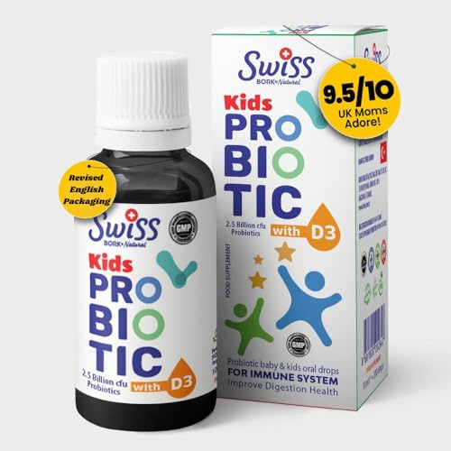 Baby Probiotics Drops with Vitamin D3 — 2.5 Billion CFU Kids Probiotics for Gut Health, Effective Digestive Support, and Colic Relief - 10ML & 50 Days’ Supply (10 Ml)