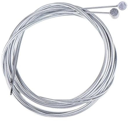 PaulStore 2Pcs Barrel Nipple Bike Brake Cable Inner Wire Set Galvanised Steel 2mt