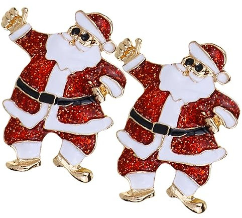 VALICLUD Weihnachtsmann-brosche Weihnachts-brosche Anstecknadel Für Damen Modisch Dekorative Brosche Aus Metall