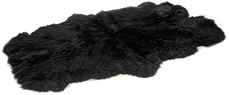 Cakla Lammfell Echt 200–190 cm x 110–120 cm aus Vier Ledern Genäht - Lammfell Teppich - 100% Bio - Schaffell Echt - Dekofell - Schafsfell Felle