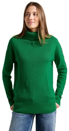 CECIL Damen B302423 Rollkragenpullover, Grün, XL