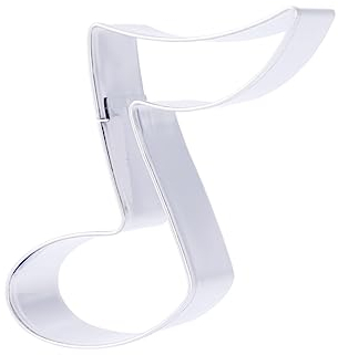 Milisten Elegant Musical Note Cookie Cutters Biscuit Mold for Cake Fondant Chocolate Stainless Steel Cookie Cutters