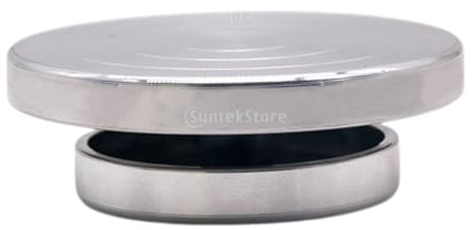 Rueda Giratoria De CeráMica,Torno Alfarero Rueda de cerámica de doble cara, plato giratorio de aluminio, ruedas de cerámica que forman la placa giratoria, escultura de cerámica, herramienta for arcill