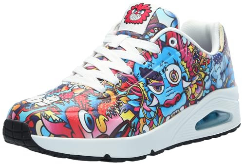Skechers UNO - Color Doodle 183500-MLT, Men Sneakers, Multicolour, 40 EU
