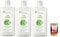 Omia, Fisio Eco Bio Shampoo, Mit Aloe Vera, für normale Haare, Feuchtigkeit und Balancing, geeignet für häufige Verwendung, ohne Silikone, 3x 200 ml + Italian Gourmet polpa 400g