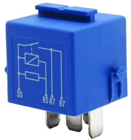Ollanoos 61368364581 Car Air Pump Relay, Multi Purpose Relay Replacement for BMW 1 Series 3 Series 4 Series 5 Series 6 Series X1 X5 Replaces 61368364581 61364107225 Blue