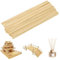 200 Stück Holzstäbchen Rund 300mm x 3mm Holzstäbchen zum Basteln Holz Rundstab Rundhölzer Bastelstäbe für Holzarbeiten Modellbau Dekoration DIY-Crafts Projekte Handwerkskunst
