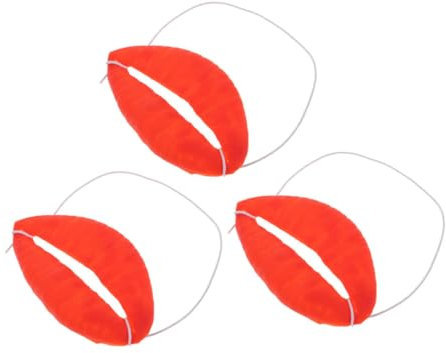 TINEASUR 3stücke Großes Lippen-Mund-Accessoire Teiliges Für April-Scherz-Tag Witzige Kostüm-Props Für Karneval Und Maskerade Für Komfortable Passform Für Partys Und Cosplay