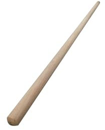 Palo de trapeador de madera, mango de fregona para cabezal de fregona (120 cm x 2,3 cm), barra de escoba para cepillo de suelo, eje de madera de repuesto para rastrillo, trapeador, calzadas, caminos,